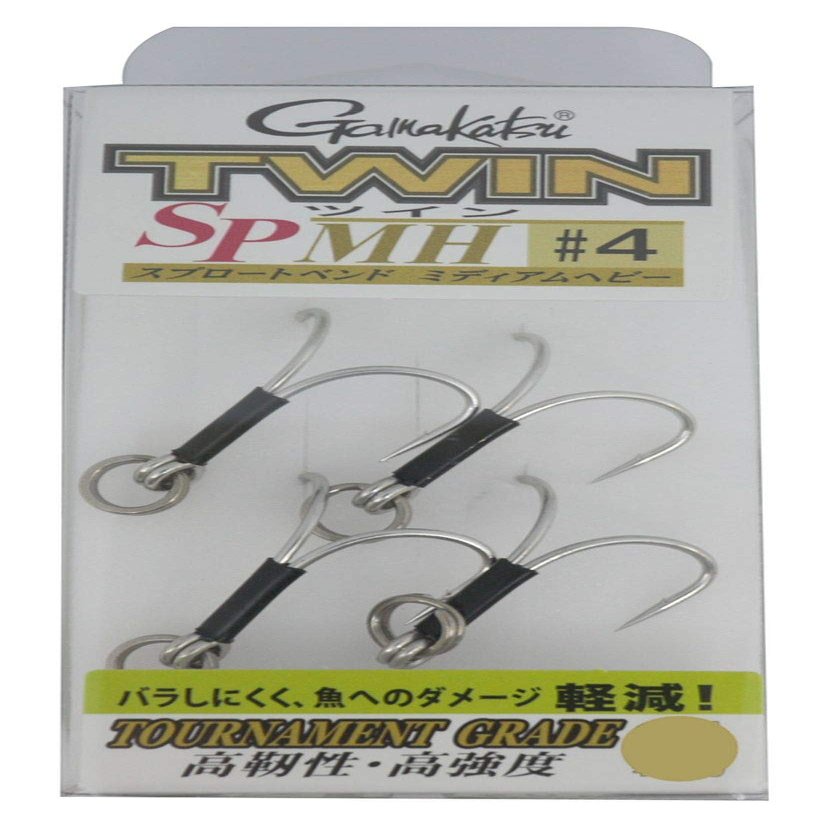 Gamakatsu TGW Twin SP-MH Treble Hook Rose Silver