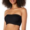 Ahh by Rhonda Shear Women's Plus Size Bandeau Bra with Removable Pads, Black, 1X, 1X view 1