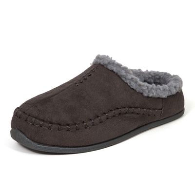 Deer Stags Kids' Lil Nordic Microsuede Slipper in Charcoal / 2 Little Kid