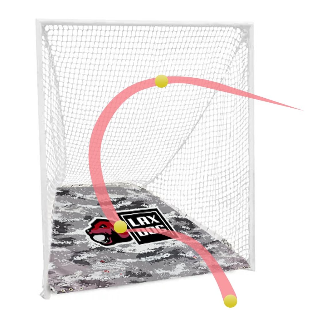 Goal Sports Innovation Lax Pup, Lacrosse Goal Ball Return Insert, Durable PVC Mesh in-Goal Lacrosse Rebounder, Easy-to-Install Lacrosse Net Ball Return Insert for Lacrosse, 4ft x 4ft