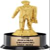 Crown Awards Salesman Trophies with Custom Engraving, 7.25" Personalized Salesman Trophy On Deluxe Round Base 50 Pack view 1