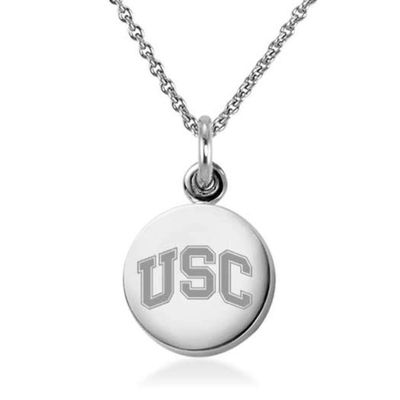 M. LA HART University of Southern California Necklace with Charm in Sterling Silver