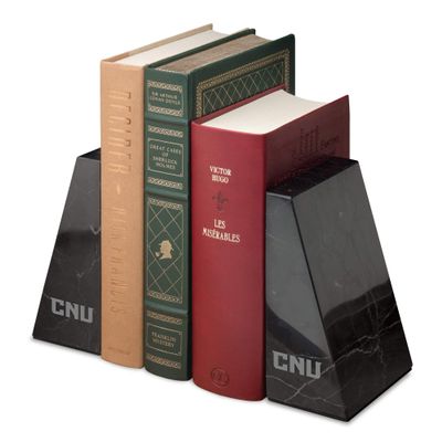 Christopher Newport University Marble Bookends by M.LaHart