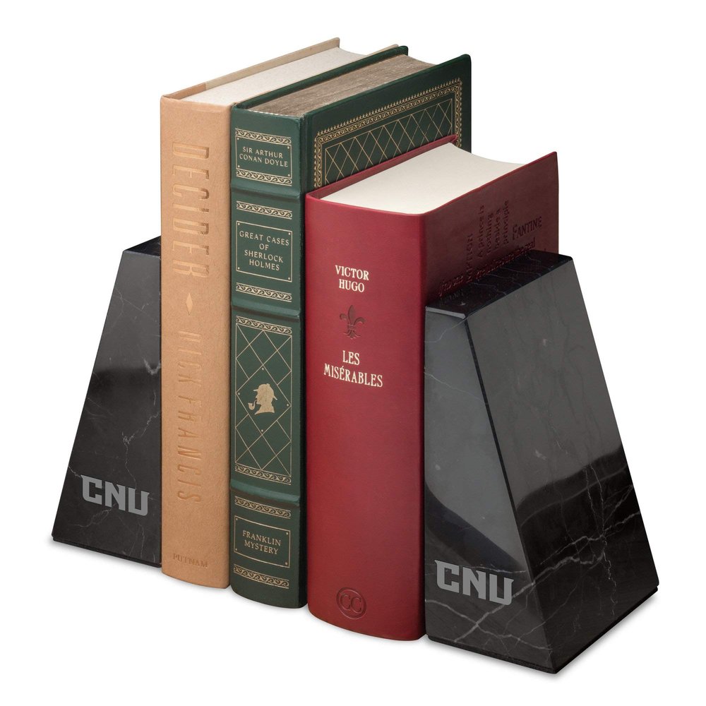 Christopher Newport University Marble Bookends by M.LaHart