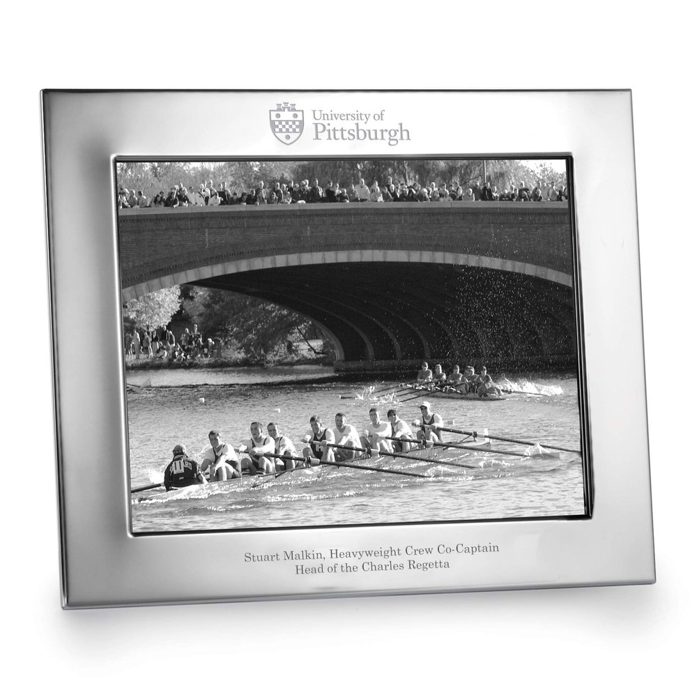 M. LA HART Polished Pewter 8x10 Picture Frame (Landscape)