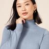 Amazon Essentials Women's Classic-Fit Lightweight Long-Sleeve Turtleneck Sweater (Available in Plus Size), Indigo Blue Heather, X-Large view 4