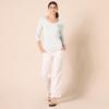 Amazon Essentials Women's Regular-Fit Lightweight Long-Sleeve V-Neck Sweater (Available in Plus Size), Ivory, 2X view 4