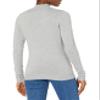 Amazon Essentials Women's Lightweight Mockneck Sweater (Available in Plus Size), Light Grey Heather, XX-Large view 3