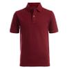 Chaps Young Mens Uniform Short Sleeve Stretch Pique Polo, Burgundy, 36/37 view 4