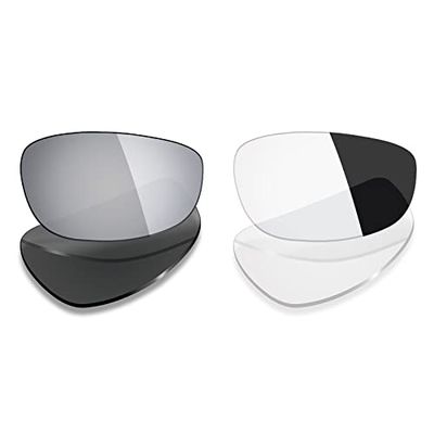 Mryok 2 Pair Polarized Replacement Lenses for Oakley Split Jacket Sunglass - Options
