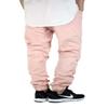 AIRNINE Men's Premium Twill Drop Crotch Jogger Pants S-5XL (Pink, X-Large) view 2