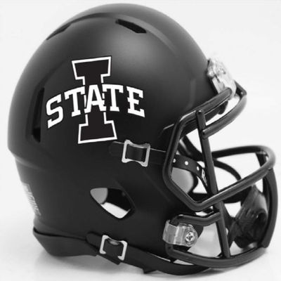 NCAA Iowa State Cyclones Helmet Mini SpeedHelmet Replica Mini Speed Style Satin Black, Team Colors, One Size