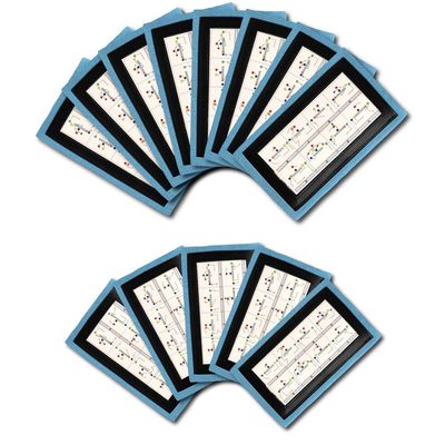 Wristband Interactive Y23 - Football Wristbands - Wrist Coach - QB Wristband - Football Play Wristbands - Playbook Wristband (Light Blue, 5 Pack)