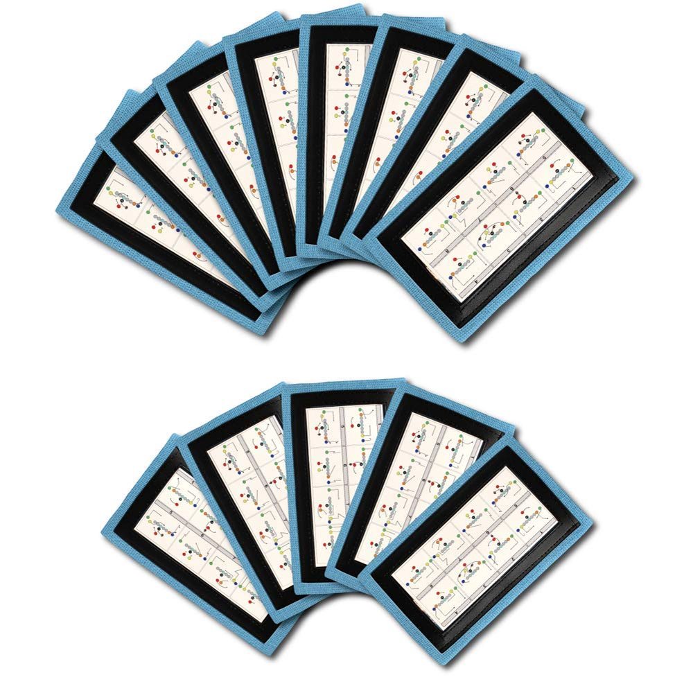 Wristband Interactive Y23 - Football Wristbands - Wrist Coach - QB Wristband - Football Play Wristbands - Playbook Wristband (Light Blue, 5 Pack)