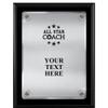 Crown Awards Coaching Plaques with Custom Engraving, 7x9 All Star Coach Floating Plaque Award, Great Personalized Team Coach Gift Prime view 1