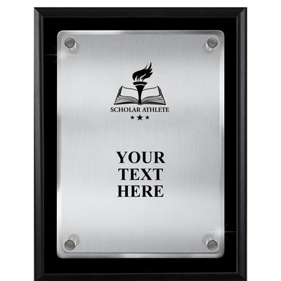Crown Awards Scholar Athlete Plaques with Custom Engraving, 7x9 Scholar Athlete Floating Plaque Award, Great Personalized Scholar Athlete GiftsPrime