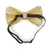 NEW Tuxedo Classic BowTie Premium Metallic Neck-wear Adjustable Unisex Bow Tie (Gold) view 2