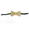 NEW Tuxedo Classic BowTie Premium Metallic Neck-wear Adjustable Unisex Bow Tie (Gold) view 3
