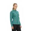 Natural Uniforms Women's Ultra Soft Stretch Zip Up Scrub Jacket (Teal, Small) view 2