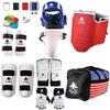 Pine Tree Complete Vinyl MMA, Taekwondo, Karate Sparring Gear Set with Bag, Shin, Hand, Foot, & Groin Guard view 1