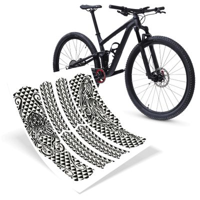Riesel Design Protective Stickers Triangle Rear Bike Frame - Tape 3000 Honeycomb - Maori