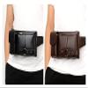 Bestsent Men's Leather Sling Bag,Chest Shoulder Backpack, Water waterproof Crossbody Bag(Black, Medium) view 4