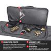 Lancer Tactical 600 Denier Polyester Double Carbine Soft Case Accessory Pouches MOLLE Webbing Secondary Gun Compartment Quick Detach Buckles Inner Storage Backpack Straps (DISRUPTIVE GRAY) view 3
