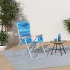 Rio Brands 4-Position Hi-Boy Backpack Beach Chair, Folding Chair for Outdoors, Stripe view 2
