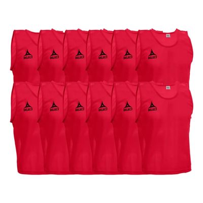 SELECT 2019 Scrimmage Vest (Pack of 12), Senior, Red
