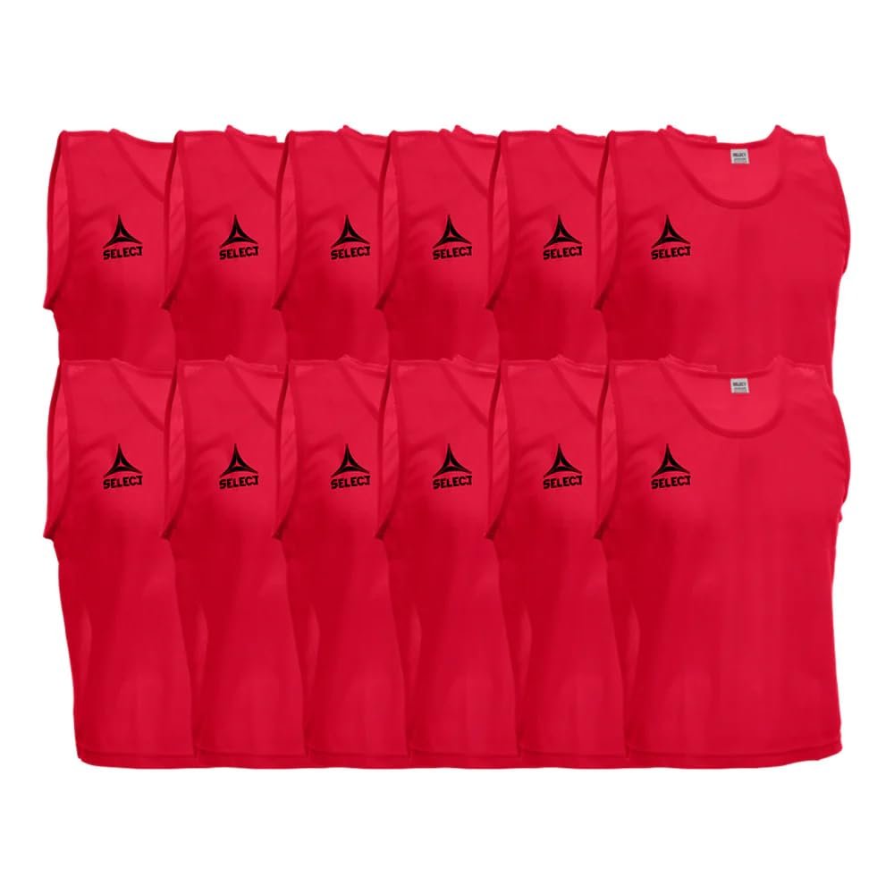 SELECT 2019 Scrimmage Vest (Pack of 12), Senior, Red