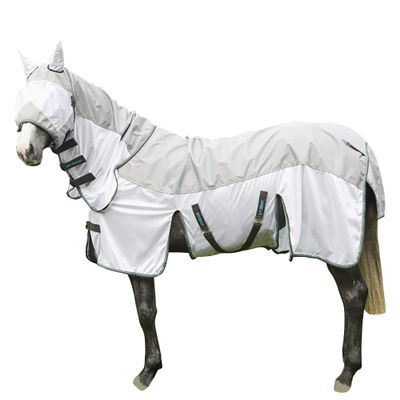 John Whitaker Salvador Mesh Fly Rug 4ft9 Grey Aqua