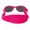 Baby Solo Original Baby Sunglasses Safe, Soft, & Adorable Durable Case Included (0-36 Months, Matte Hot Pink Frame w/Solid Black Lens) view 4