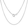 Sterling Silver Mezuzah Necklace Floral Pattern Cuboid Shape 15/16 inch 24 inch BXO_19 view 2