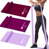 A AZURELIFE Resistance Bands,Professional Long Non-Latex Elastic Stretch Bands,Exercise Bands for Physical Therapy, Yoga, Pilates, Rehab, at-Home or The Gym Workouts, Strength Training view 1