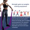 A AZURELIFE Resistance Bands,Professional Long Non-Latex Elastic Stretch Bands,Exercise Bands for Physical Therapy, Yoga, Pilates, Rehab, at-Home or The Gym Workouts, Strength Training view 2