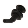 Almencla Marine/Boat 90 Degree Connector Thru Hull Plumbing Fitting Hose with Stainless Rim, 10mm view 3