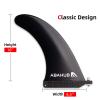 Abahub 10'' SUP Single Center Fin with 1 No Tool Fin Screw, Fiberglass Reinforeced 10 inch SUP Replacement Fins for Surfing, Surfboard, Stand-up Paddle Board, Longboard, Black view 2
