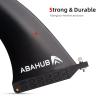 Abahub 10'' SUP Single Center Fin with 1 No Tool Fin Screw, Fiberglass Reinforeced 10 inch SUP Replacement Fins for Surfing, Surfboard, Stand-up Paddle Board, Longboard, Black view 3