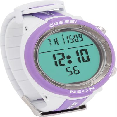 Cressi Neon Watch Computers, White/Lilac