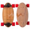 Eggboards Mini Longboard Cruiser Skateboard Complete | 19'' x 9'' | Portable Bamboo Cruiser Board. Easy to Carry, Smooth to Ride. Short Long Boards Skateboards for Adults, Beginners, Kids Skateboard. view 1