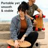 Eggboards Mini Longboard Cruiser Skateboard Complete | 19'' x 9'' | Portable Bamboo Cruiser Board. Easy to Carry, Smooth to Ride. Short Long Boards Skateboards for Adults, Beginners, Kids Skateboard. view 4