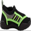 NORTY - Boys Skeletoe Aqua Water Shoes for Pool Beach, Surf, Snorkeling, Exercise Slip on Sock, Black, Lime 40993-12MUSLittleKid view 3