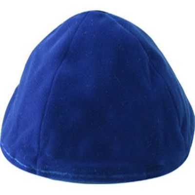 A1 Skullcap Velvet Fabric Kippot Single or Bulk Kippah Optional Custom Imprinting Inside for Your Speacial Event Blue