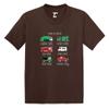 Types of Trucks - Garbage Monster Fire Infant/Toddler Cotton Jersey T-Shirt (Brown, 24 Months) view 1