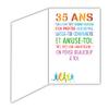 69-2030 Birthday Card for Men and Women 35 Years - Kitchen Chef BBQ Hamburger Cake Cupcake Patisserie Blue Cord Hat view 2