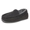 Deer Stags Boys Slipper, DARK GREY, 4 Big Kid view 1