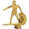 Crown Awards Surfing Trophies with Custom Engraving, 7.25" Personalized Male Surfer Trophy On Deluxe Round Base 50 Pack view 2