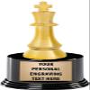 Chess King Trophies with Custom Engraving, 7.25" Personalized Gold Chess Piece Award Trophy On Deluxe Round Base 10 Pack view 1