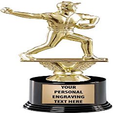 Crown Awards Baseball Trophies with Custom Engraving, 7.25" Personalized Baseball Pitcher Male Trophy On Deluxe Round Base 5 Pack Prime