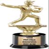 Crown Awards Baseball Trophies with Custom Engraving, 7.25" Personalized Baseball Pitcher Male Trophy On Deluxe Round Base 5 Pack Prime view 1